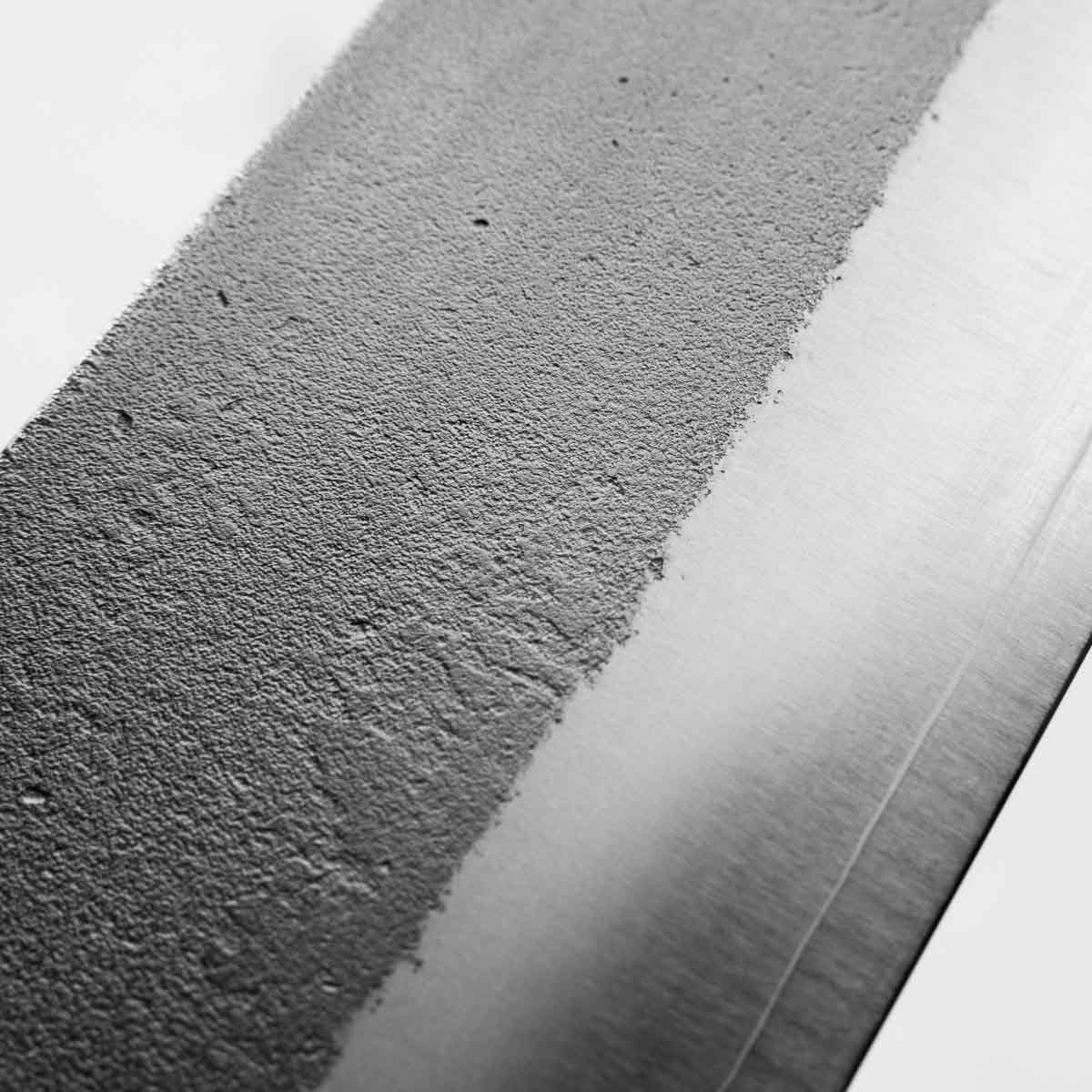 Yoshikane (Hatsukokoro) SKD Nashiji Stainless Clad Nakiri 165mm - Bubinga