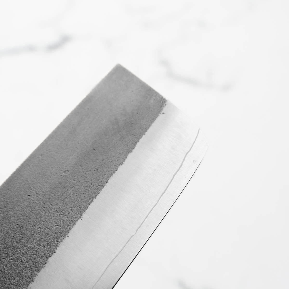 Yoshikane (Hatsukokoro) SKD Nashiji Stainless Clad Nakiri 165mm - Bubinga