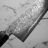 Hatsukokoro Ryuhyo Kurozome SG2 Damascus Bunka 180mm -  Maple Turquoise