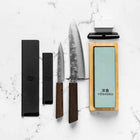 Senzo Retro - 2 Knife Set with Whetstone