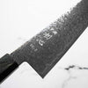 Hatsukokoro Ryuhyo Kurozome SG2 Damascus Kiritsuke Gyuto 210mm -  Maple Turquoise