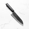 Hatsukokoro Kurogane Blue 2 Santoku 165mm - Mono Ebony