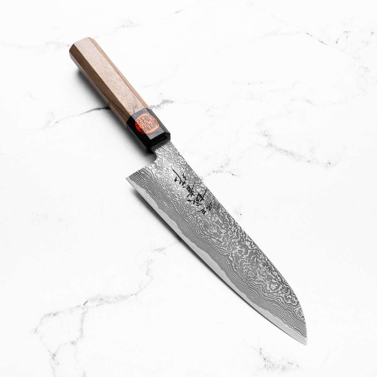 Shigeki Tanaka R2/SG2 Black Damascus Gyuto 180mm