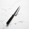 Hatsukokoro Shinkiro Blue Super Damascus Kurouchi Petty 150mm - Ebony & Blonde
