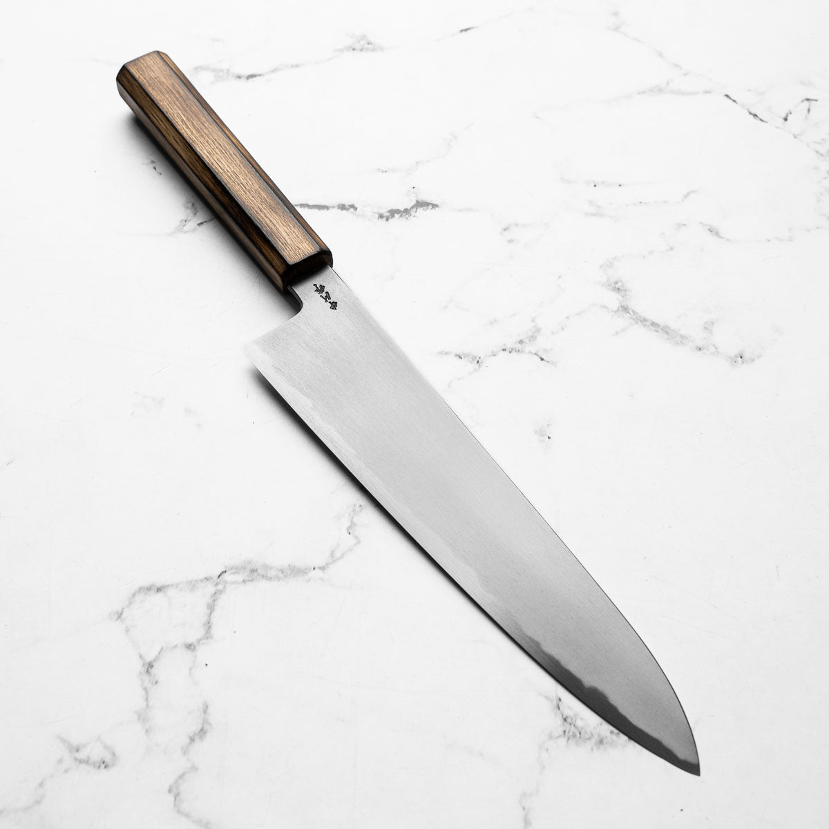 Satoshi Nakagawa x Nakamura Blue 1 Bokashi Gyuto 240mm w/Saya