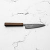 Hatsukokoro Hikari SLD Damascus Kurozome Petty 130mm - Bubinga