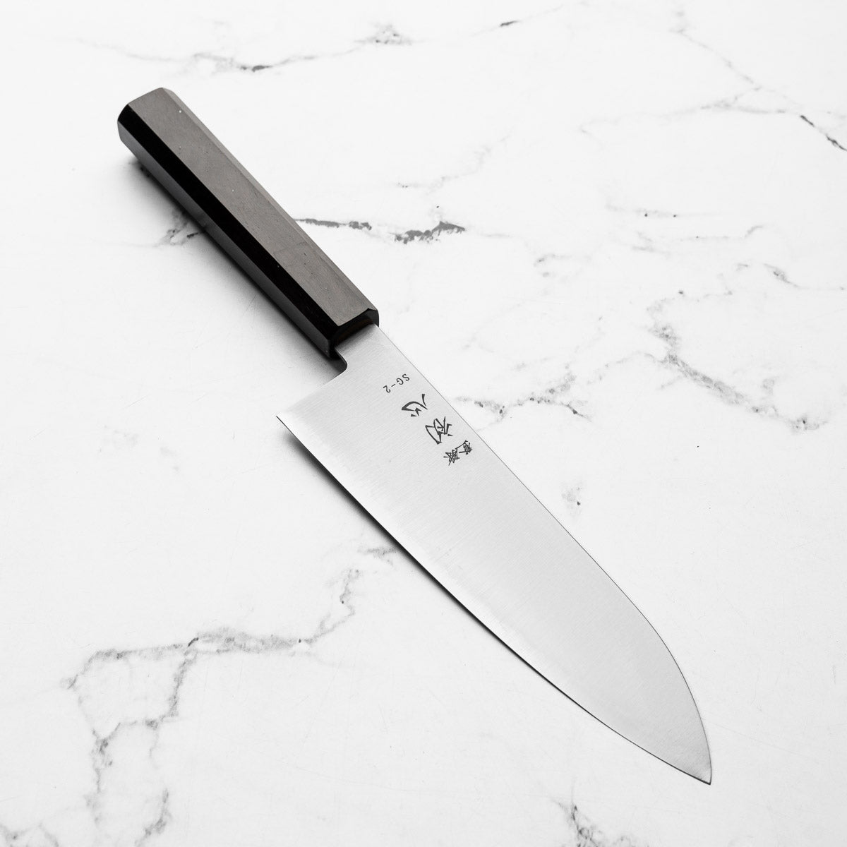 Hatsukokoro Hayabusa SG2 Santoku 165mm - Ebony