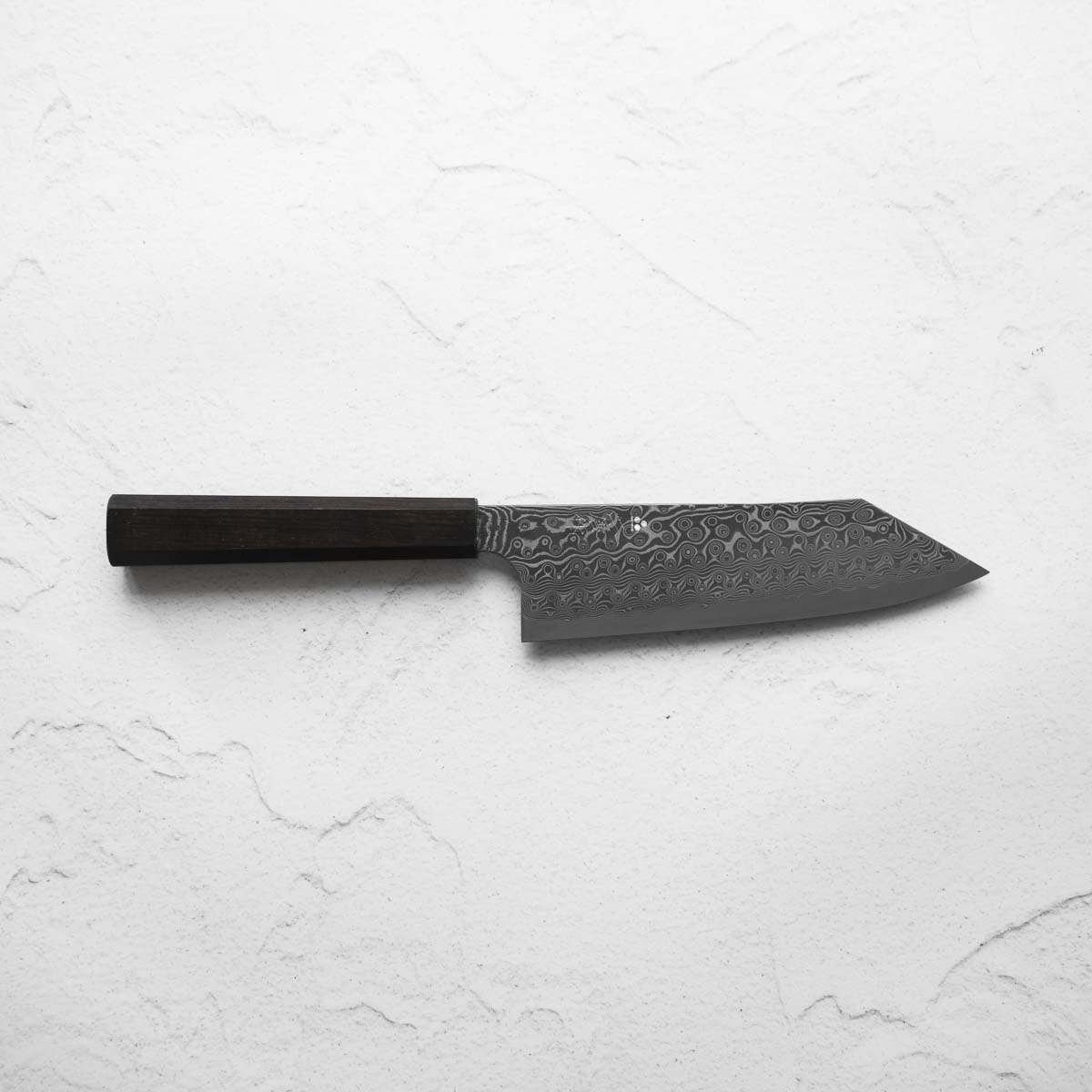 Nigara Hamono SG2 Raindrop Damascus Bunka 180mm - Ebony