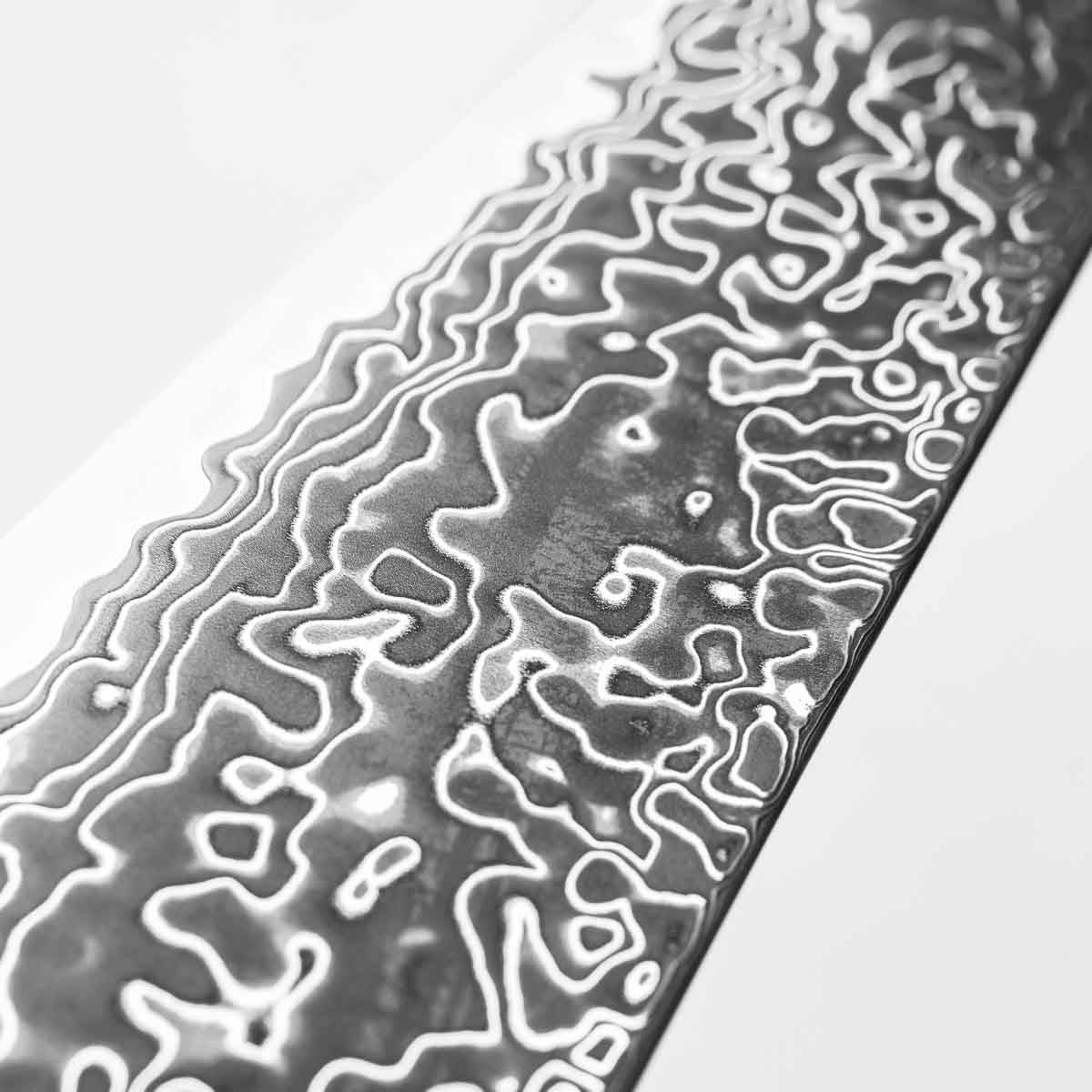 Hatsukokoro Ryuhyo Kurozome SG2 Damascus Gyuto 240mm - Mono Ebony