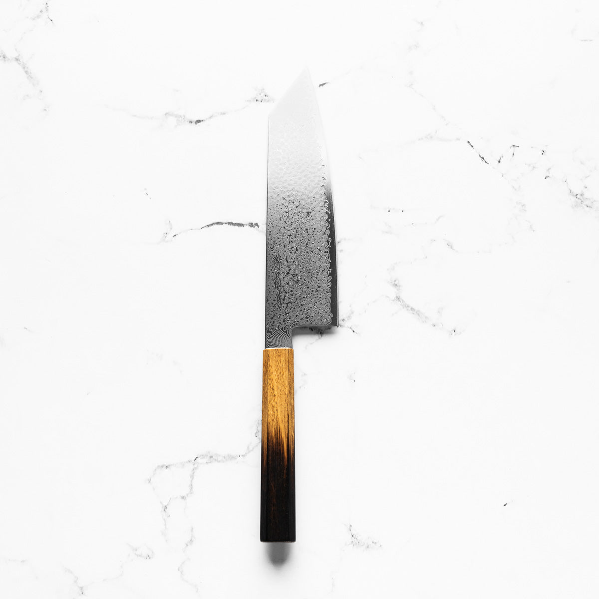 Sakai Kikumori OHS SG2 Damascus Extra Tall Kiritsuke Gyuto 210mm - Burnt Oak