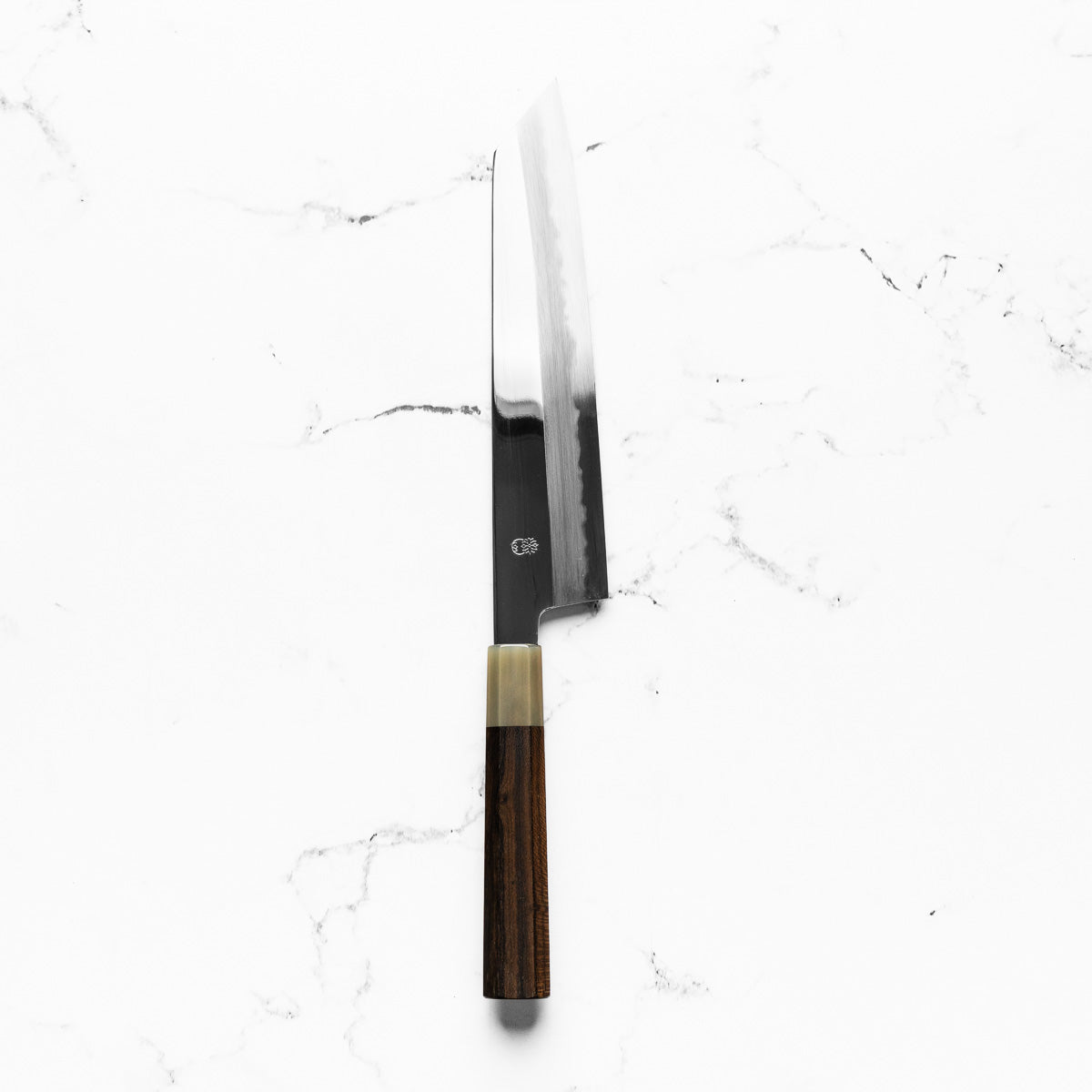 Sakai Kikumori "Choyo" Blue 1 Kiritsuke Gyuto 240mm - Persimmon