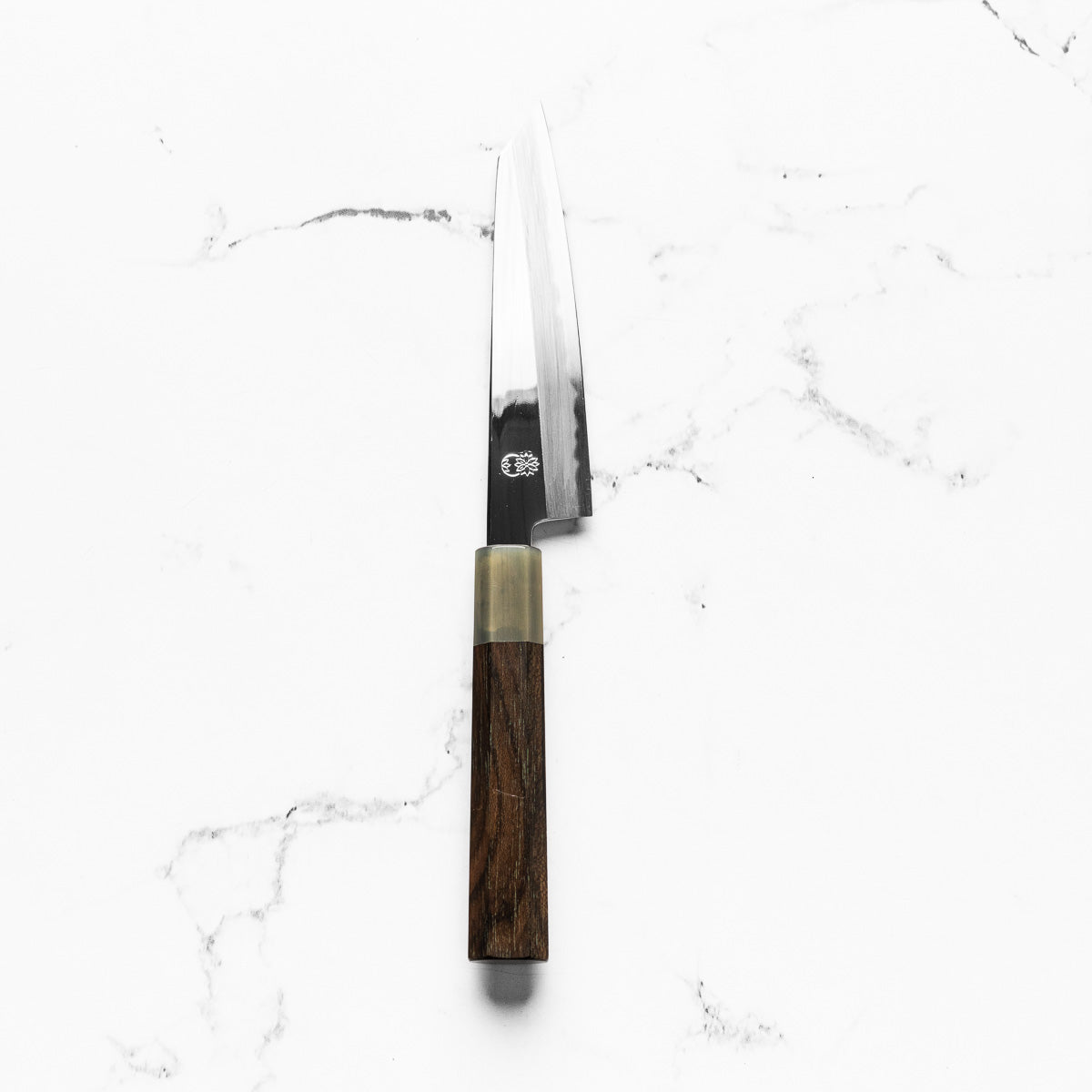 Sakai Kikumori "Choyo" Blue 1 Kiritsuke Petty 135mm - Persimmon