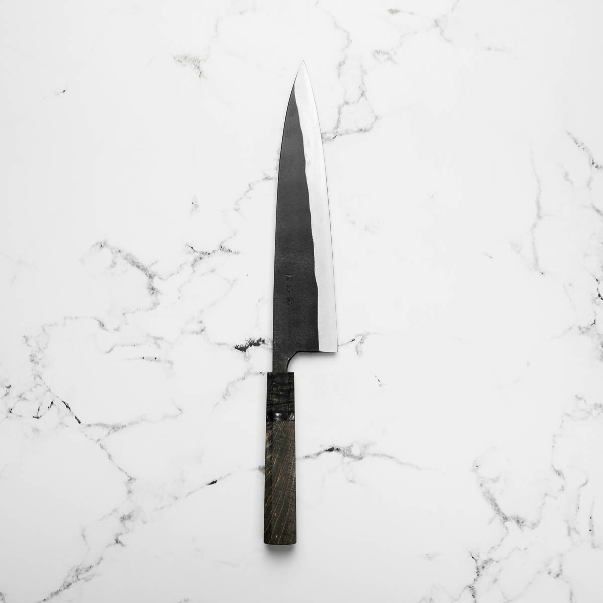 Kajibee "Seishin" White 2 Gyuto 240mm - Dark Maple