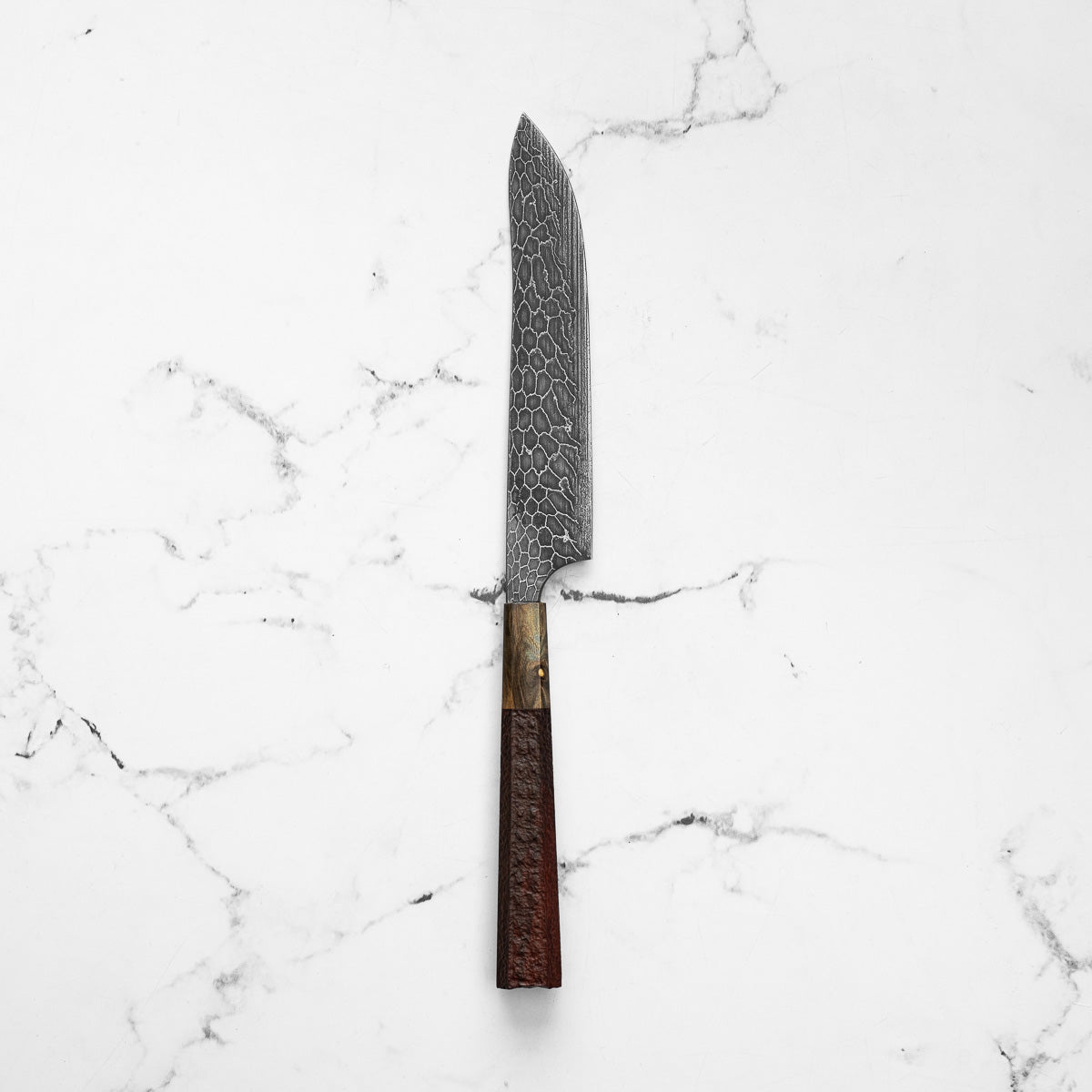 Masataka Fukuda WP1S Damascus Santoku 160mm