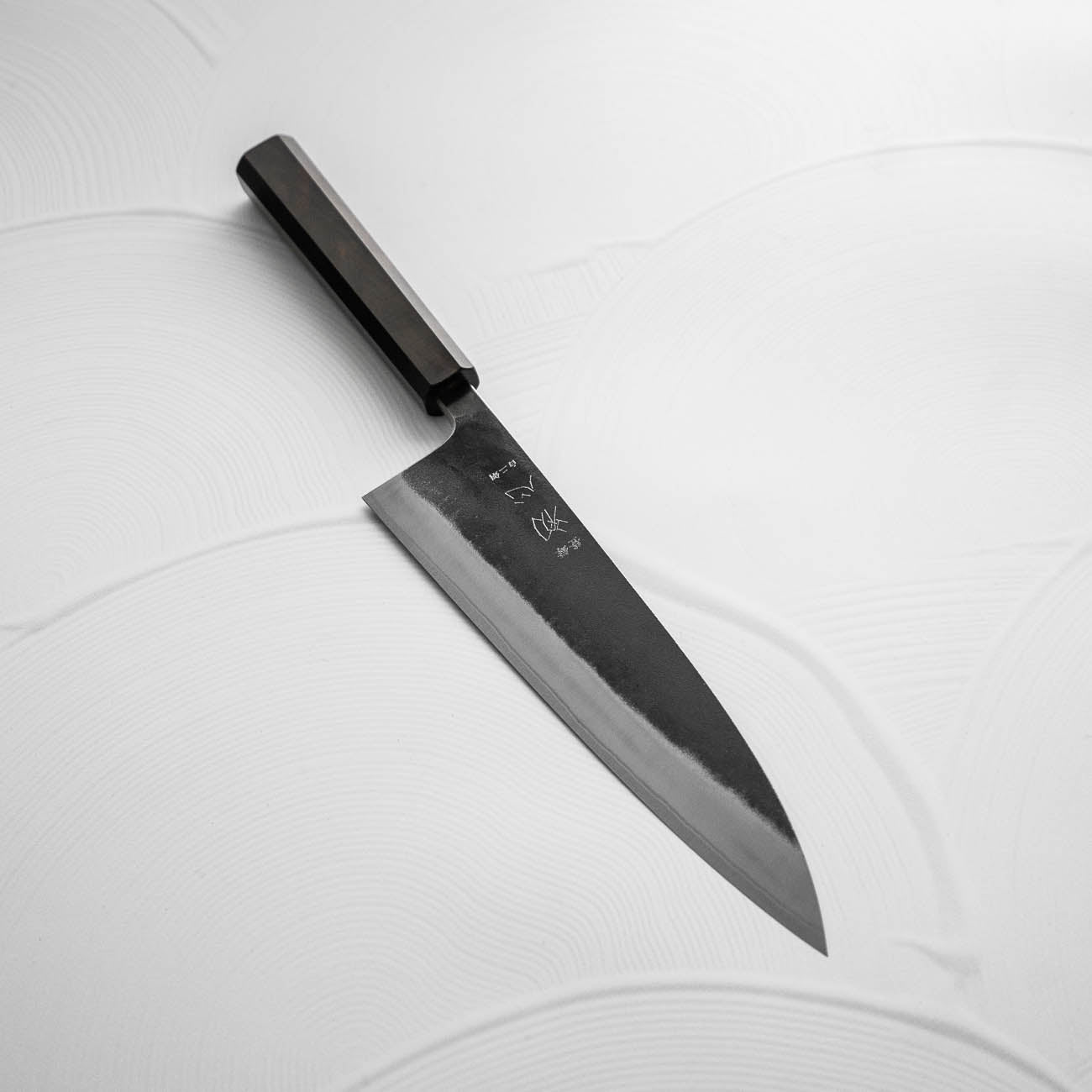 Hatsukokoro Kurokaze White 2 Stainless Clad Gyuto 210mm - Ebony