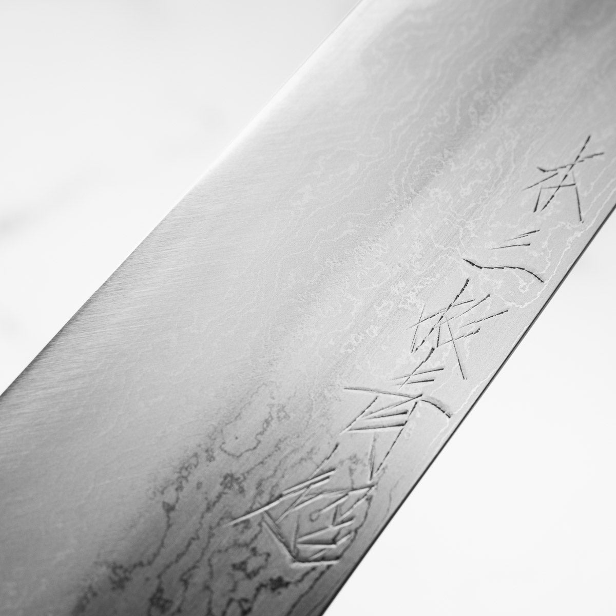 Mazaki Hon-Sanmai Blue Super Damascus Sakimaru Sujihiki 330mm