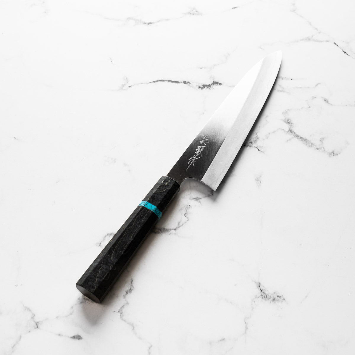 Tadokoro Hamono Ginsan Gyuto 210mm - Maple Turquoise