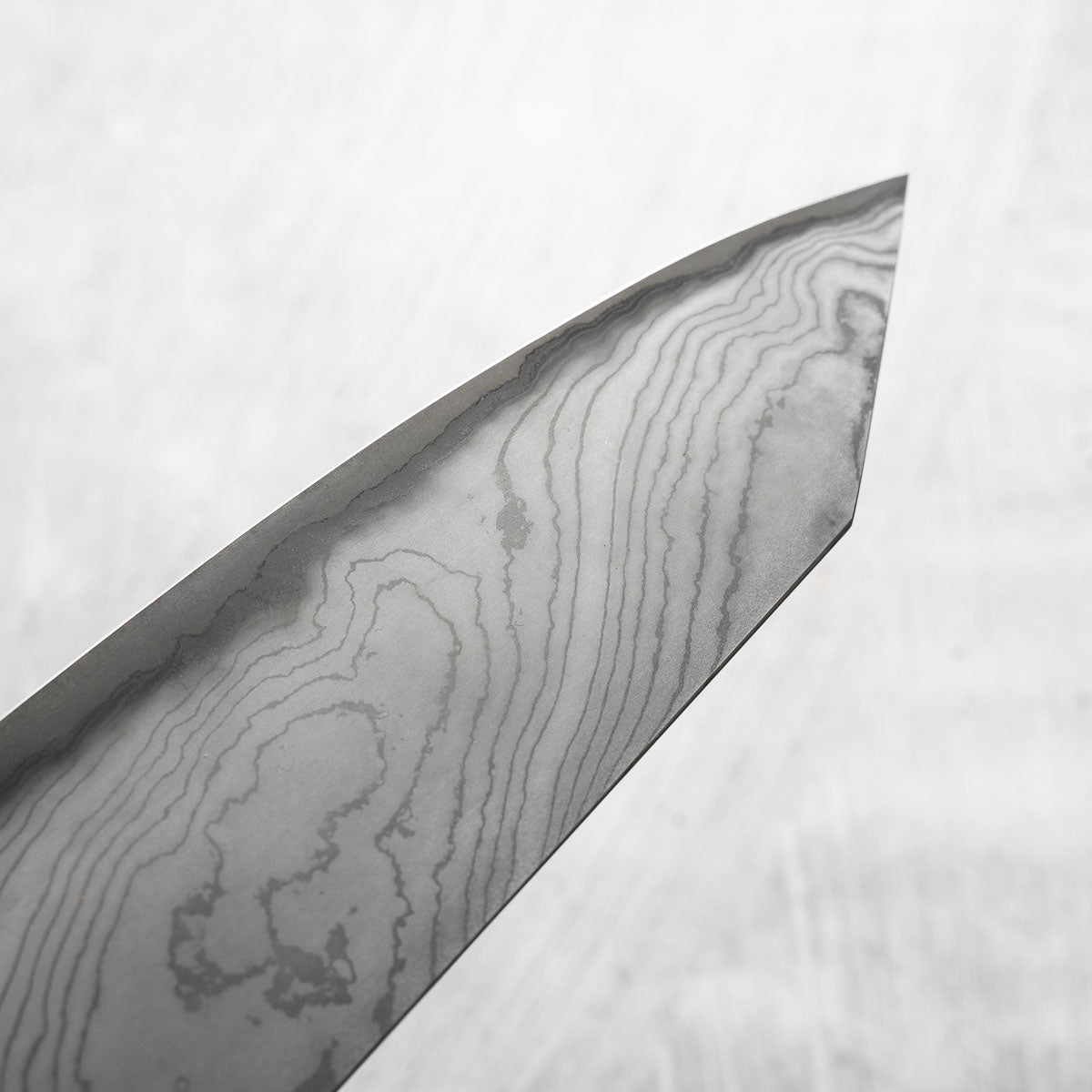 Miyazaki Kajiya Blue 2 Black Damascus Kiritsuke 240mm