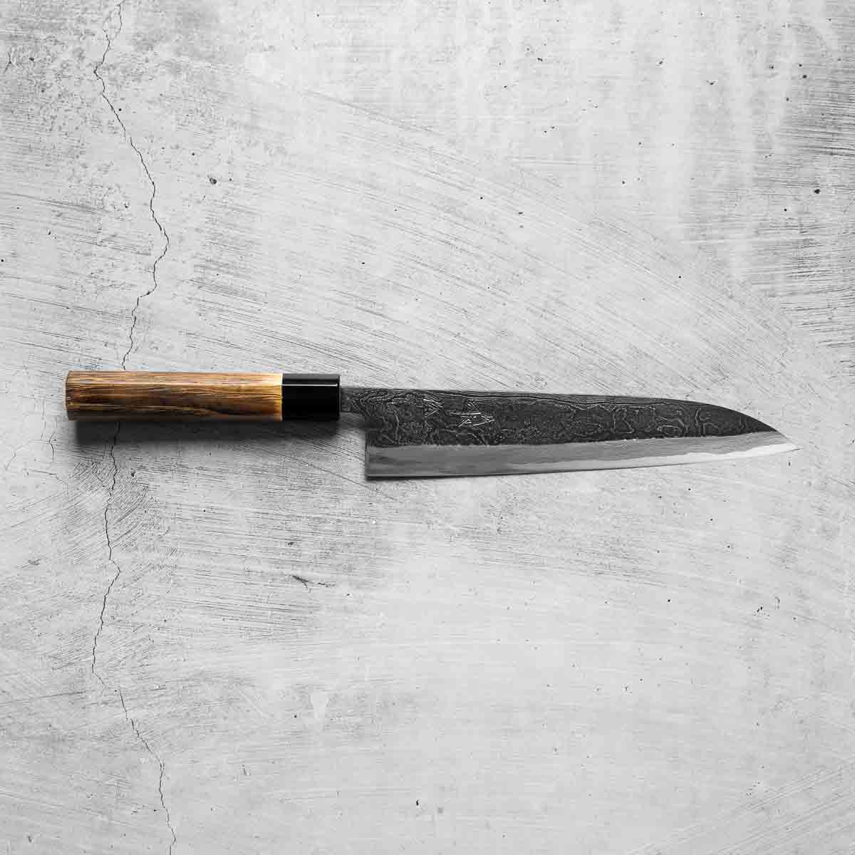 Tsukasa Hinoura Kitaeji White 2 Damascus Gyuto 240mm