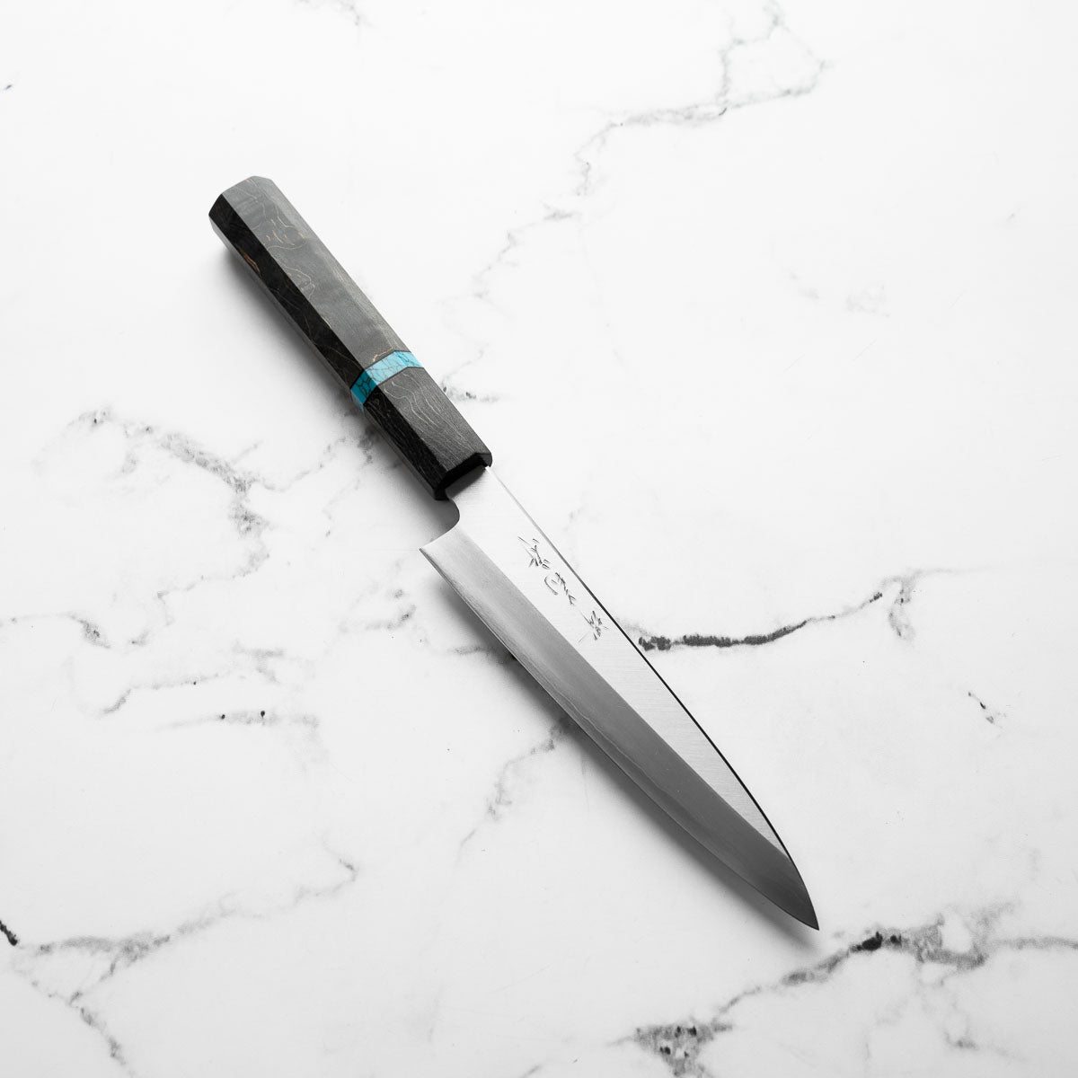 Satoshi Nakagawa Ginsan Migaki Petty 150mm - Maple Turquoise