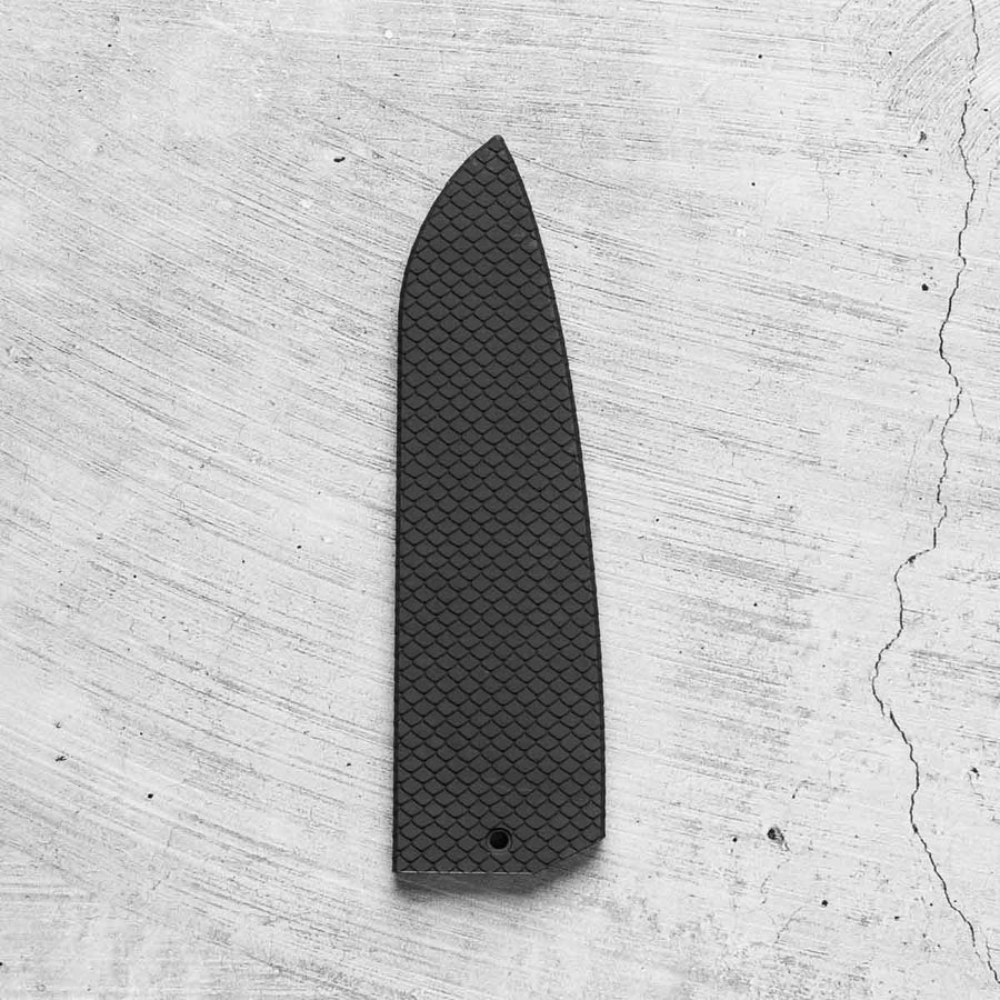 Hajimaru Ginsan Nashiji Santoku 170mm - Fitted Saya - Scales