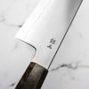 Tetsujin Hamono Ginsan Kasumi Gyuto 210mm - Dark Maple