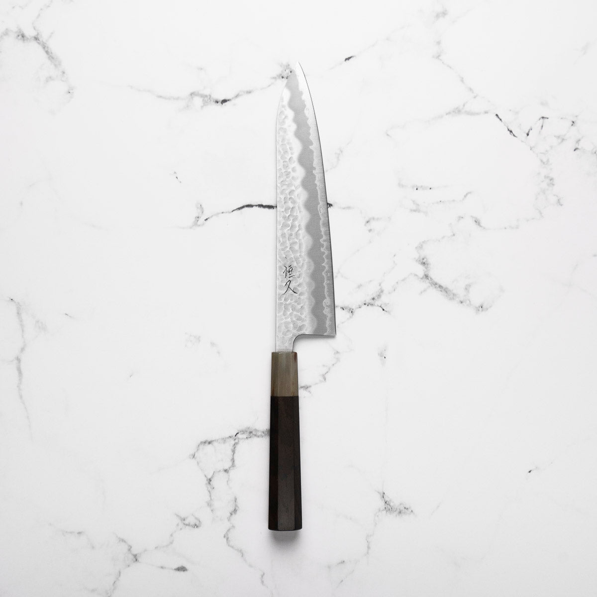 Tsunehisa Blue Super Tsuchime Gyuto 210mm - Ebony & Blonde
