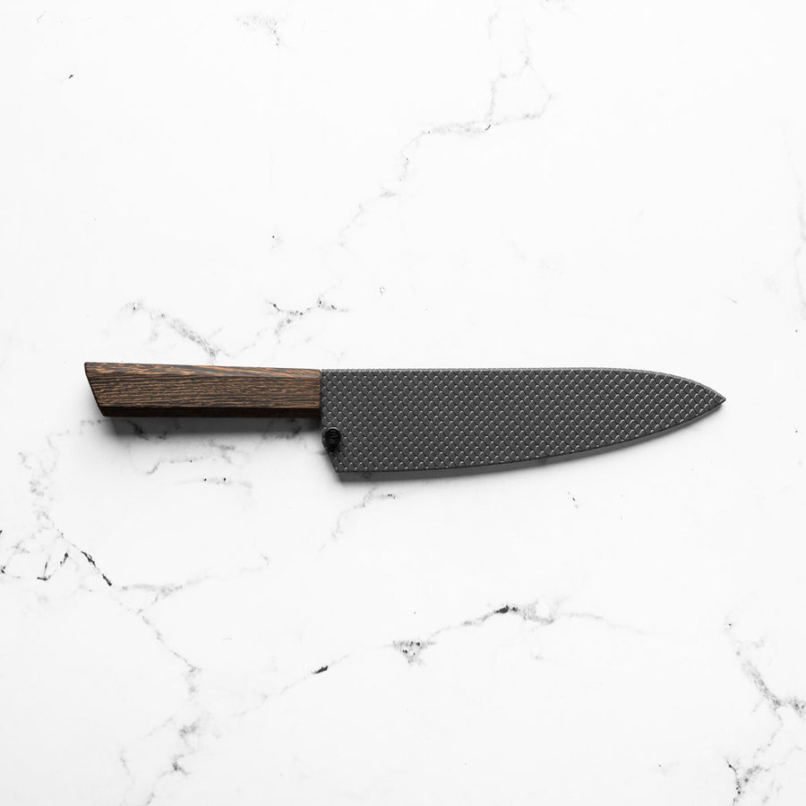 Senzo Retro Gyuto 200mm - Fitted Saya - Scales