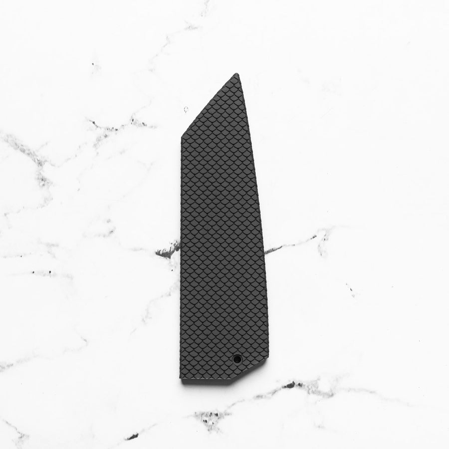 Senzo Black Bunka 165mm - Fitted Saya - Scales