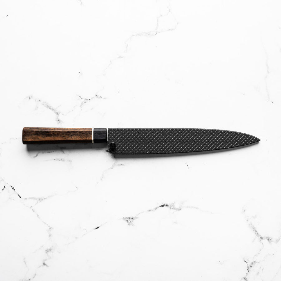 Senzo Black Yanagiba 210mm - Fitted Saya - Scales