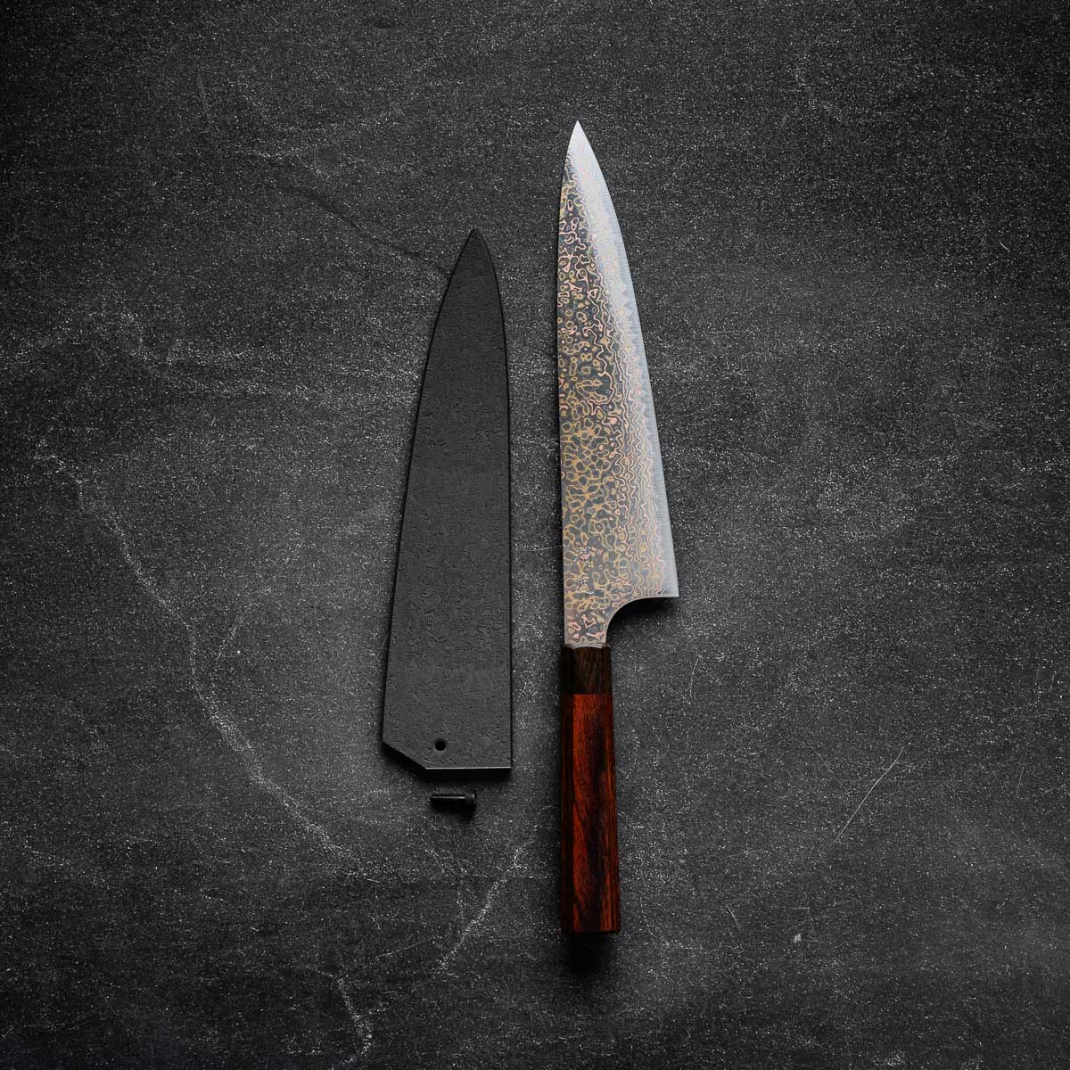 Seido "Niji" VG10W Rainbow Damascus Gyuto 210mm