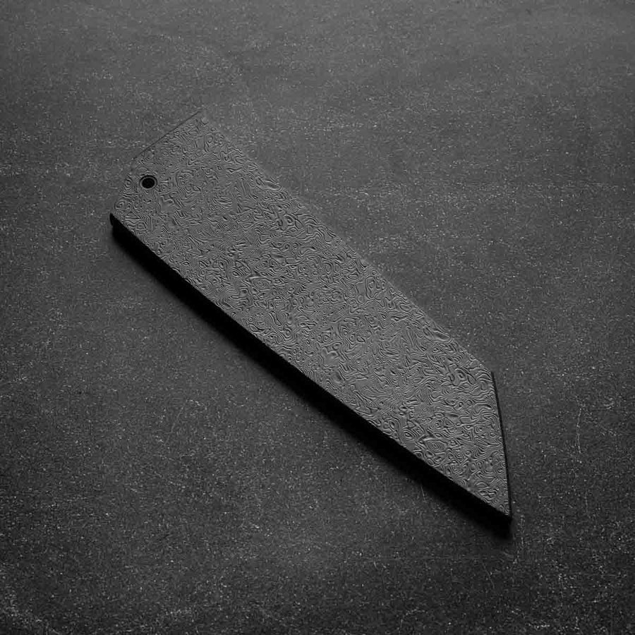 Seido VG10W Rainbow Damascus Bunka 165mm - Damascus Fitted Saya