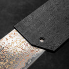 Seido VG10W Rainbow Damascus Petty 135mm - Damascus Fitted Saya