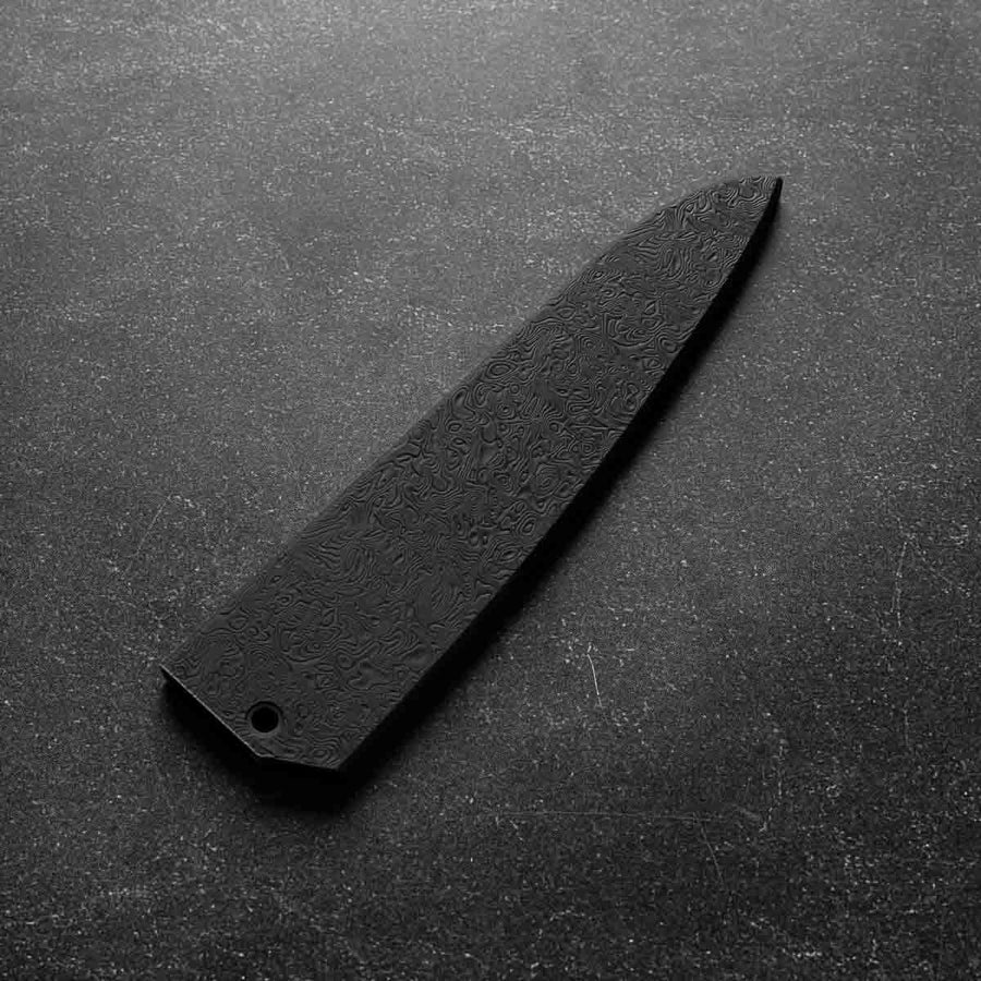 Seido VG10W Rainbow Damascus Petty 135mm - Damascus Fitted Saya