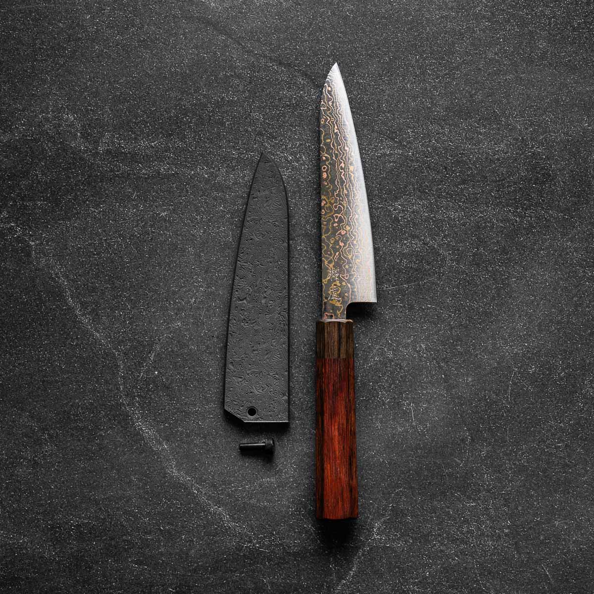 Seido "Niji" VG10W Rainbow Damascus Petty 135mm