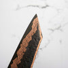 Hatsukokoro Yorokobi Kurouchi SLD Damascus Tsuchime Kiritsuke Gyuto 240mm - Dark Maple