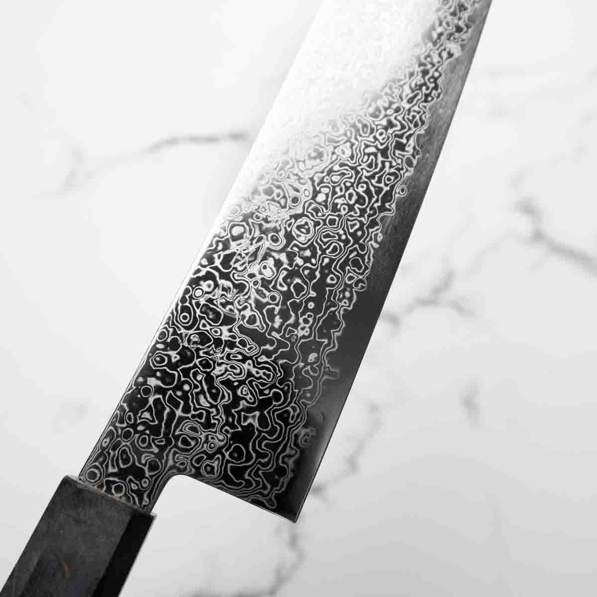 Hatsukokoro Saihyo SG2 Damascus Gyuto 210 - Maple