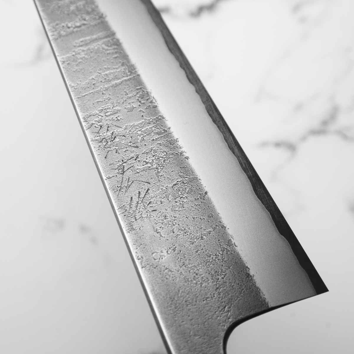Wakui White 2 Stainless Clad Nashiji Gyuto 210mm