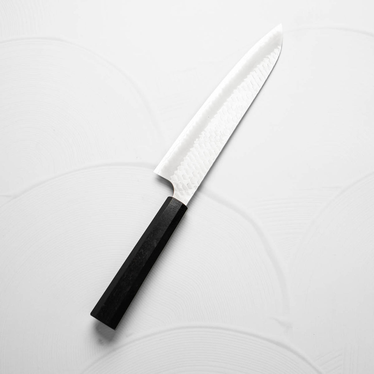 Nigara Hamono SG2 Migaki Tsuchime Gyuto 240mm - Ebony