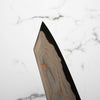 Hatsukokoro Irodori Blue 2 Rainbow Damascus Kiritsuke Gyuto 210mm - Dark Maple