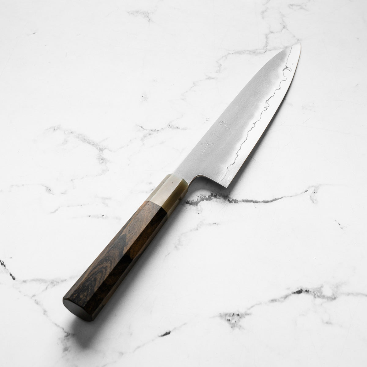 Tetsujin Hamono Ginsan Kasumi Gyuto 210mm - Persimmon