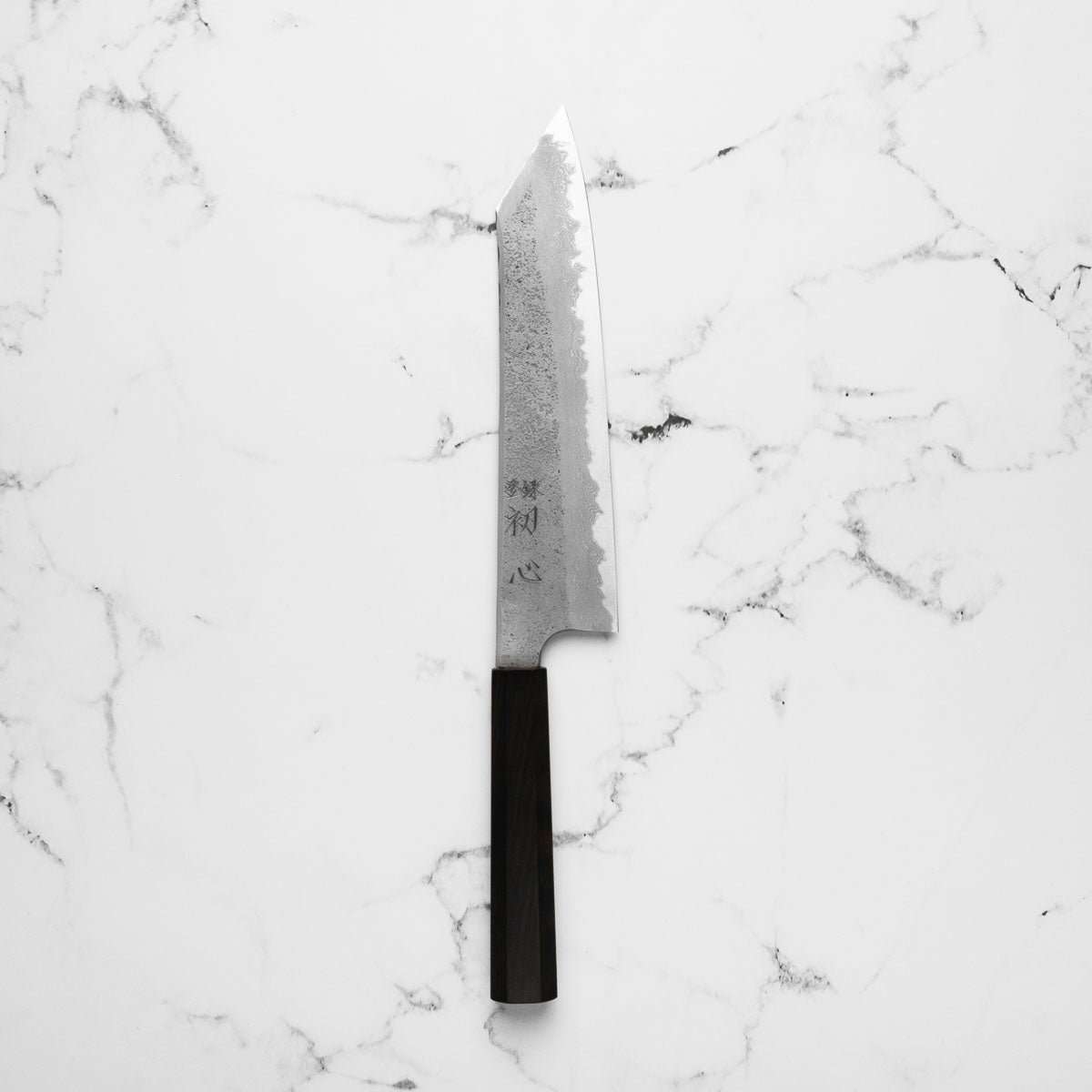 Hatsukokoro Ryusui Blue 2 Damascus Kiritsuke Gyuto 240mm - Ebony