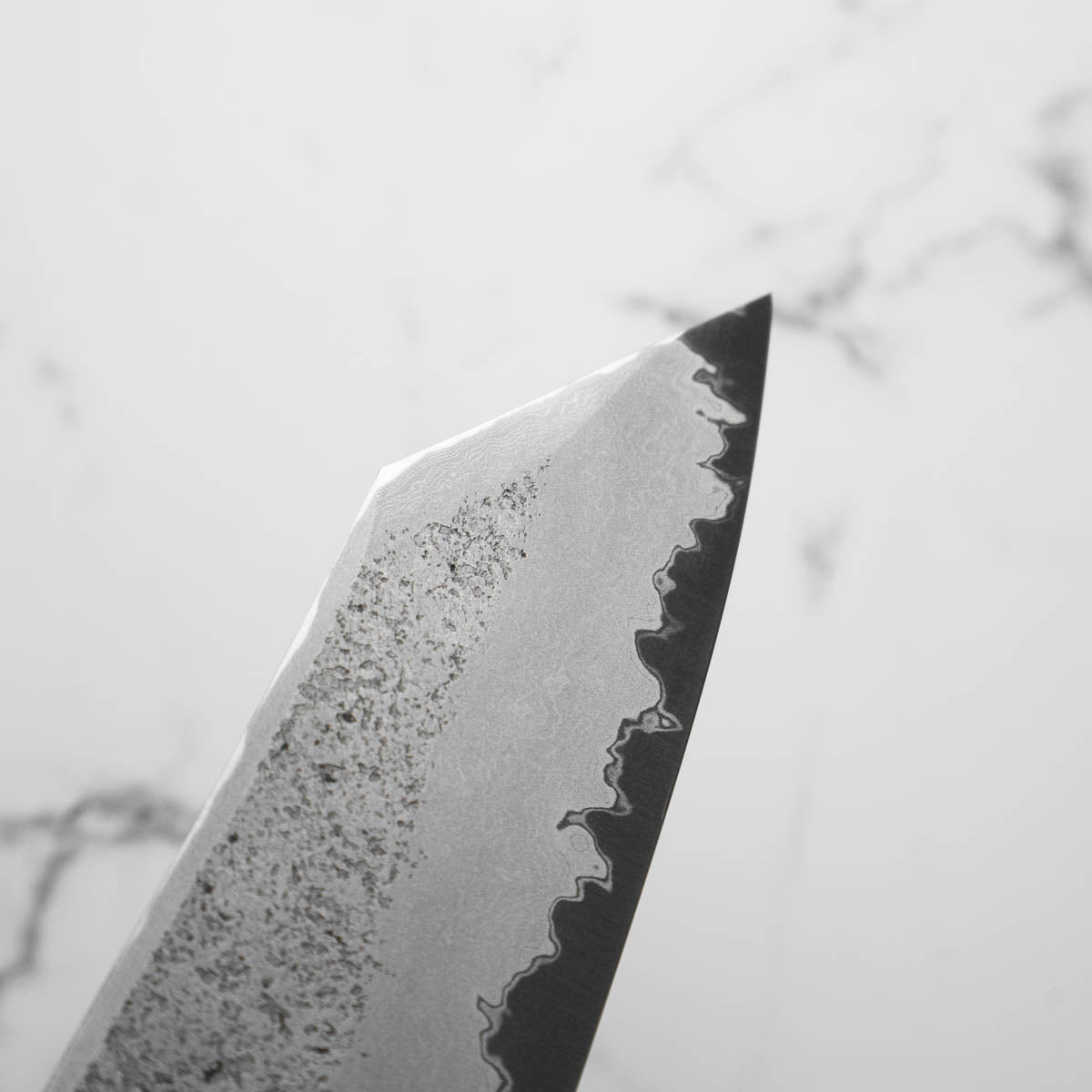 Hatsukokoro Ryusui Blue 2 Damascus Kiritsuke Gyuto 240mm - Ebony