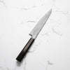 Hatsukokoro Ryusui Blue 2 Damascus Gyuto 240mm - Ebony - angled view