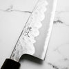 Tsunehisa White 2 Stainless Clad Tsuchime Santoku 165mm - Ebony