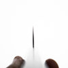Tsunehisa White 2 Stainless Clad Tsuchime Santoku 165mm - Ebony