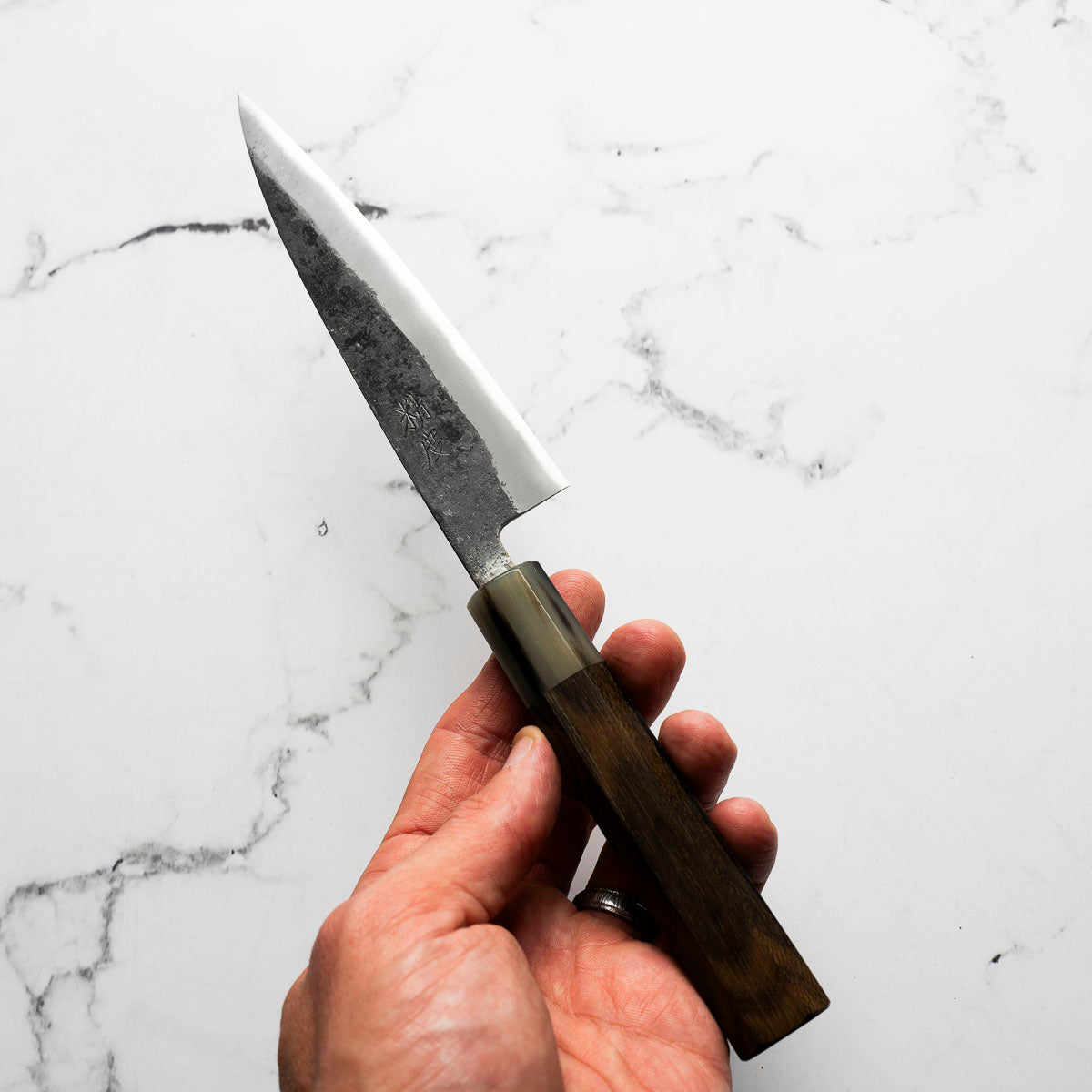 Seido x Tadafusa White 2 Kurouchi Petty 135mm - Persimmon