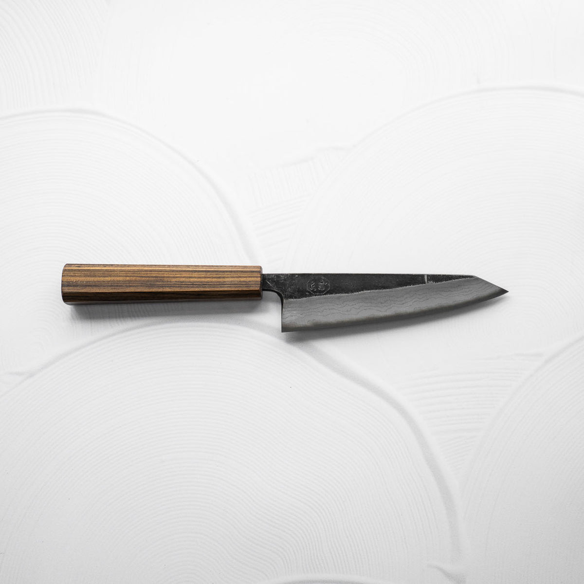 Hatsukokoro Kumokage Blue 2 Kurouchi Damascus Honesuki 150mm
