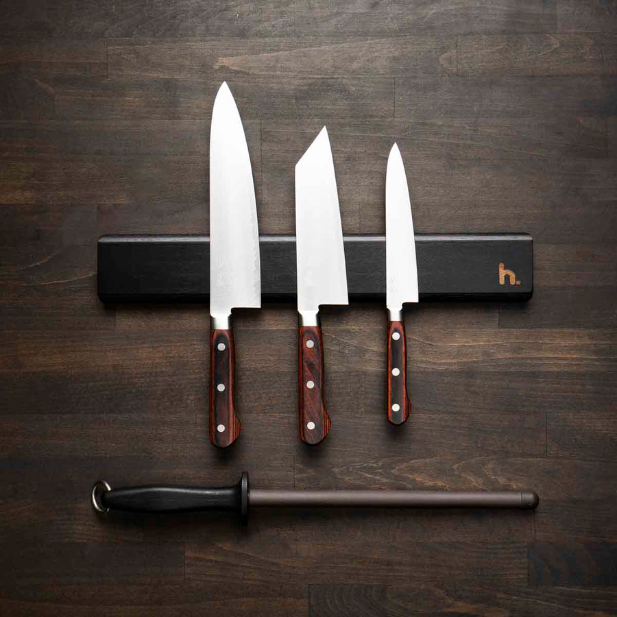 Senzo Clad - 3 Knife Set with Magnetic Strip