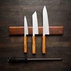 Tsunehisa Ginsan Migaki - 3 Knife Set With Magnetic Strip